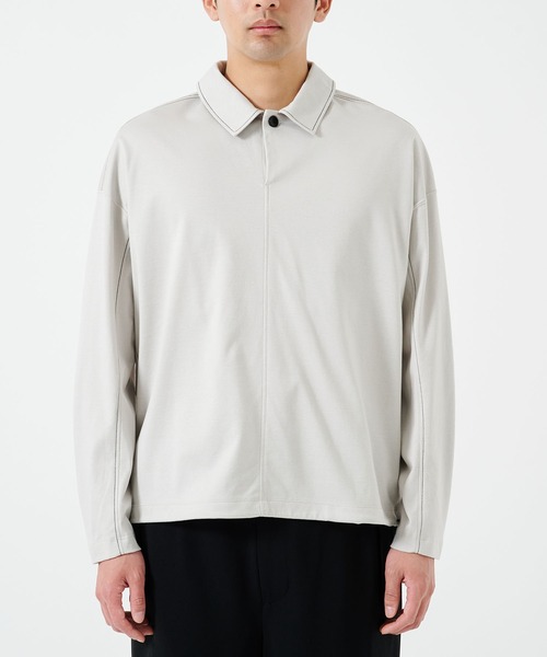 STUDIOUS（ステュディオス）の「DRAWCORD POLO SHIRTS（シャツ/ブラウス・メンズ・ライトグレー/ブラック・1/2）」の15枚目の写真