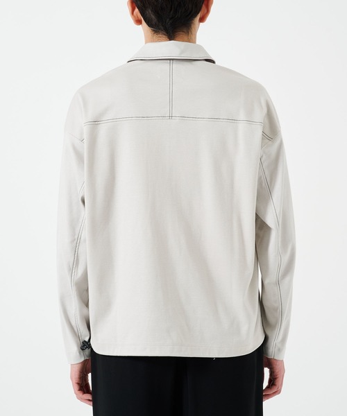 STUDIOUS（ステュディオス）の「DRAWCORD POLO SHIRTS（シャツ/ブラウス・メンズ・ライトグレー/ブラック・1/2）」の17枚目の写真