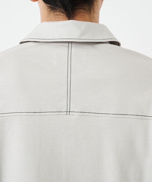 STUDIOUS（ステュディオス）の「DRAWCORD POLO SHIRTS（シャツ/ブラウス・メンズ・ライトグレー/ブラック・1/2）」の18枚目の写真