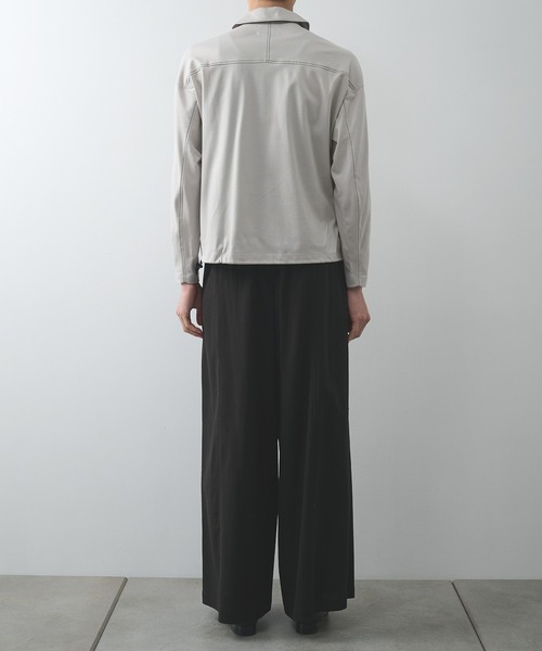 STUDIOUS（ステュディオス）の「【STUDIOUS】DRAWCORD POLO SHIRTS（シャツ/ブラウス・メンズ・ライトグレー/ブラック・1/2）」の9枚目の写真