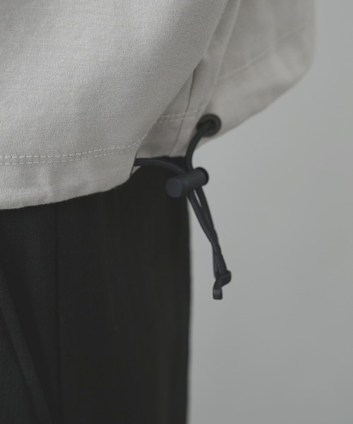 STUDIOUS（ステュディオス）の「【STUDIOUS】DRAWCORD POLO SHIRTS（シャツ/ブラウス・メンズ・ライトグレー/ブラック・1/2）」の12枚目の写真