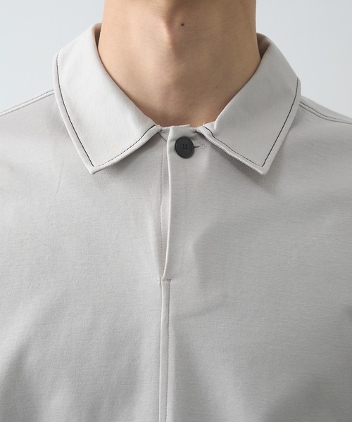 STUDIOUS（ステュディオス）の「【STUDIOUS】DRAWCORD POLO SHIRTS（シャツ/ブラウス・メンズ・ライトグレー/ブラック・1/2）」の11枚目の写真