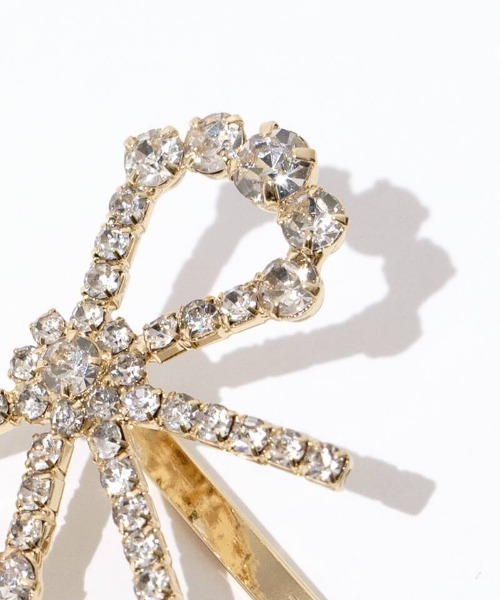 flower（フラワー）の「ビジューリボンカフ（ヘアピン・レディース・ゴールド/シルバー・FREE）」の3枚目の写真