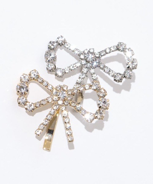 flower（フラワー）の「ビジューリボンカフ（ヘアピン・レディース・ゴールド/シルバー・FREE）」の9枚目の写真