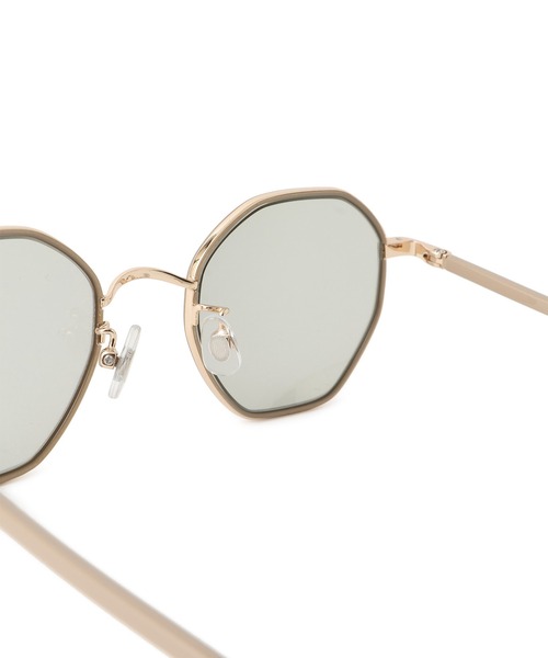 ADAM ET ROPE'（アダムエロペ）の「オクタゴンメタルフレームUVカットグラス（サングラス・レディース・ブラウン/ベージュ・FREE）」の9枚目の写真