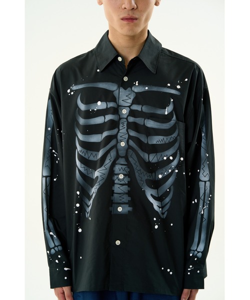 DISCOVERED(ディスカバード)の「BONE AIR BRUSH SHIRTS(シャツ/ブラウス・メンズ・ホワイト・SMALL/LARGE)」の7枚目の写真