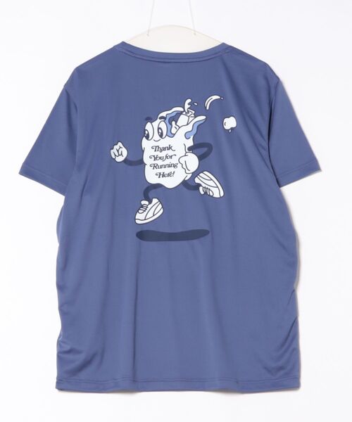 PUMA(プーマ)の「《PUMA》GRAPHICS RUNNING スローガン Tシャツ メ(Tシャツ/カットソー・メンズ・ブルー系その他/ブラック・XXL/L/XL/M)」の4枚目の写真