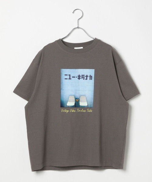 LEPSIM(レプシィム)の「【ニュー・キタナカ×LEPSIM】Tシャツ 328970(Tシャツ/カットソー・レディース・ブラック/ブラウン/オフホワイト/ライトピンク・FREE)」の1枚目の写真