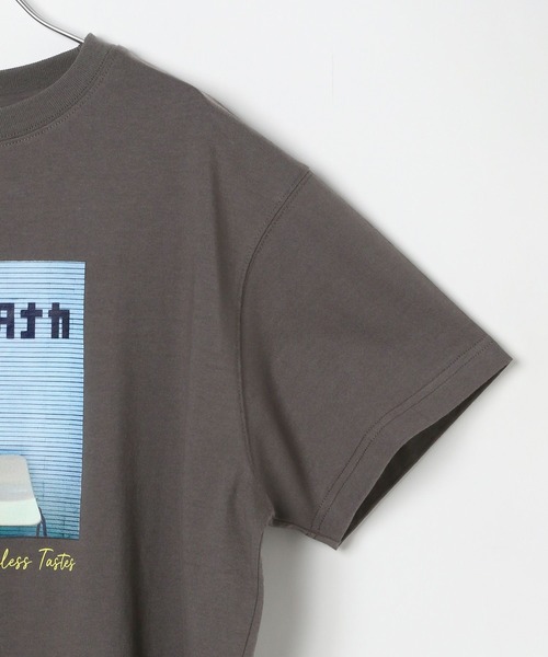 LEPSIM(レプシィム)の「【ニュー・キタナカ×LEPSIM】Tシャツ 328970(Tシャツ/カットソー・レディース・ブラック/ブラウン/オフホワイト/ライトピンク・FREE)」の7枚目の写真