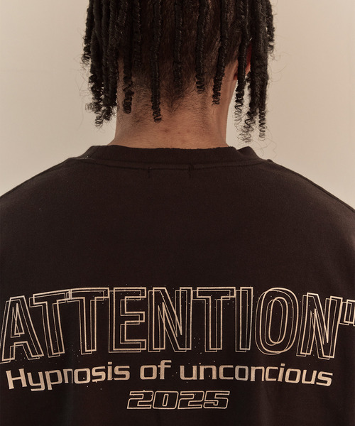 LIBERE(リベーレ)の「LIBERE リベーレ / ATTENTION T-SHIRT アテンショングラフィックダメージTシャツ / 251203-251204(Tシャツ/カットソー・メンズ・ブラック/ホワイト・LARGE/MEDIUM/SMALL)」の11枚目の写真
