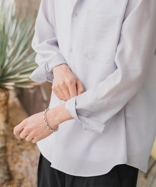 EDIFICE（エディフィス）の「シアー バンブー レギュラーカラーシャツ（シャツ/ブラウス・メンズ・グレー/サックスブルー/ネイビー/ベージュ/オレンジ・LARGE/MEDIUM/SMALL）」の11枚目の写真