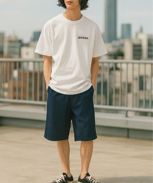 Dickies（ディッキーズ）の「【DICKIES/ディッキーズ】TCツイル/デニム ハーフパンツ/ショートパンツ/ショーツ（デニムパンツ・メンズ・ブラック系1/ブラック系2/カーキ/インディゴブルー/チャコール/ベージュ・M/L/LL）」の6枚目の写真