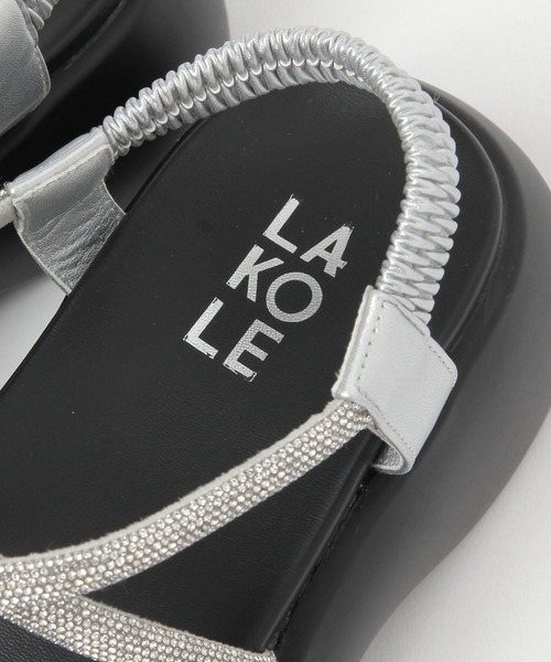 LAKOLE(ラコレ)の「キラキラチューブサンダル / 290753(サンダル・レディース・シルバー/ブラック・LARGE/MEDIUM)」の20枚目の写真