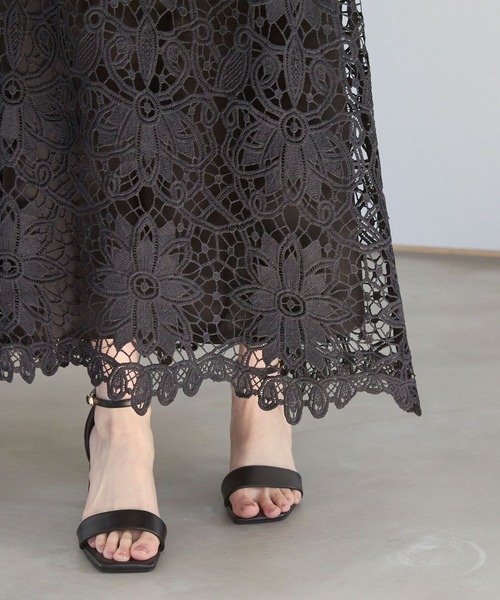 Andemiu（アンデミュウ）の「セパレートヒールサンダル323763（サンダル・レディース・ブラック×グレー/ブラック/アイボリー・LARGE/MEDIUM）」の6枚目の写真