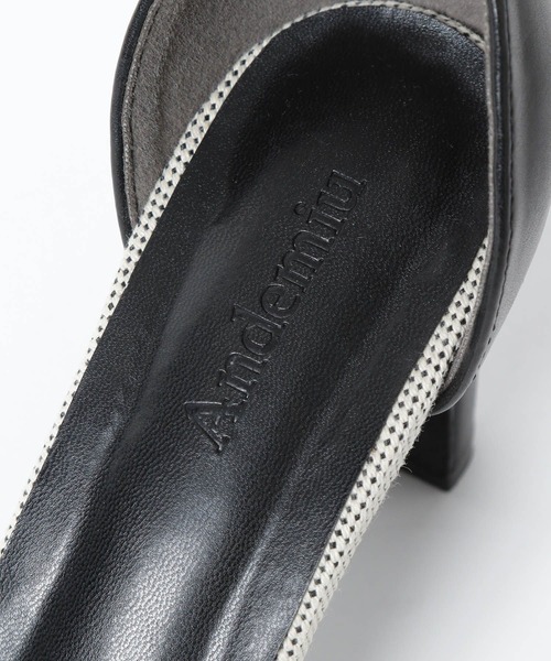 Andemiu（アンデミュウ）の「セパレートヒールサンダル323763（サンダル・レディース・ブラック×グレー/ブラック/アイボリー・LARGE/MEDIUM）」の16枚目の写真