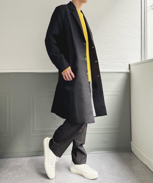 セール】シングルロングライトコート/L00024（チェスターコート