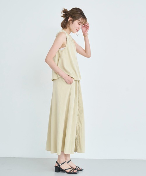 attiree（アティレー）の「ノースリーブブラウス＆スカートSET（ワンピース・レディース・ライトグレー/ブラック/グレー/ベージュ・MEDIUM）」の20枚目の写真