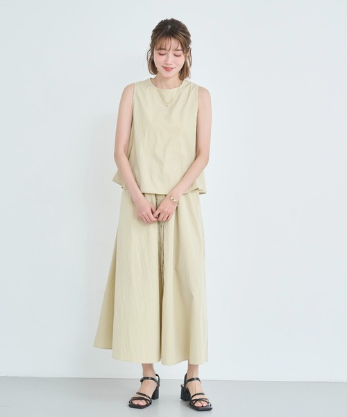 attiree（アティレー）の「ノースリーブブラウス＆スカートSET（ワンピース・レディース・ライトグレー/ブラック/グレー/ベージュ・MEDIUM）」の21枚目の写真