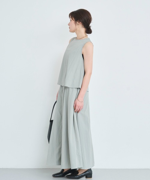 attiree（アティレー）の「ノースリーブブラウス＆スカートSET（ワンピース・レディース・ライトグレー/ブラック/グレー/ベージュ・MEDIUM）」の11枚目の写真