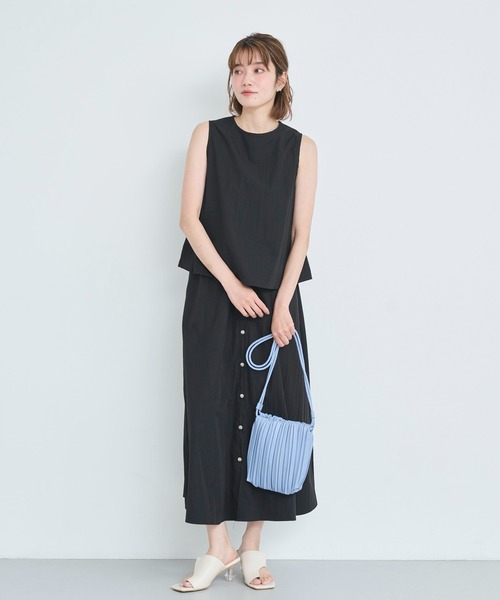 attiree（アティレー）の「ノースリーブブラウス＆スカートSET（ワンピース・レディース・ライトグレー/ブラック/グレー/ベージュ・MEDIUM）」の9枚目の写真