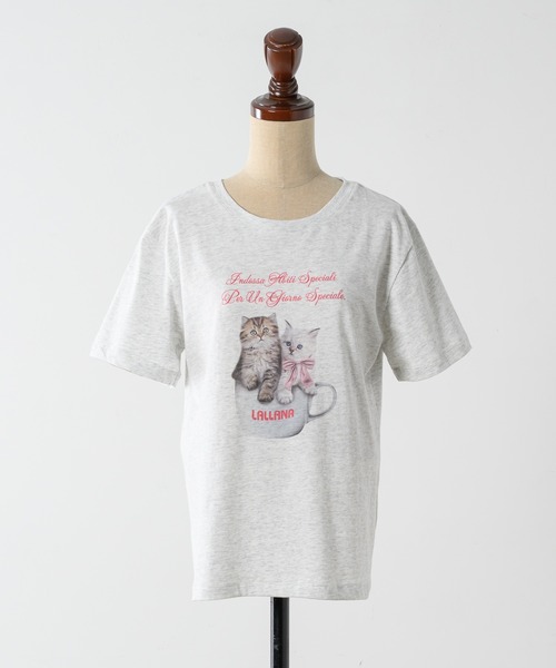 Lana tシャツ セール】クラシックプリントキャットTシャツ / Classic print