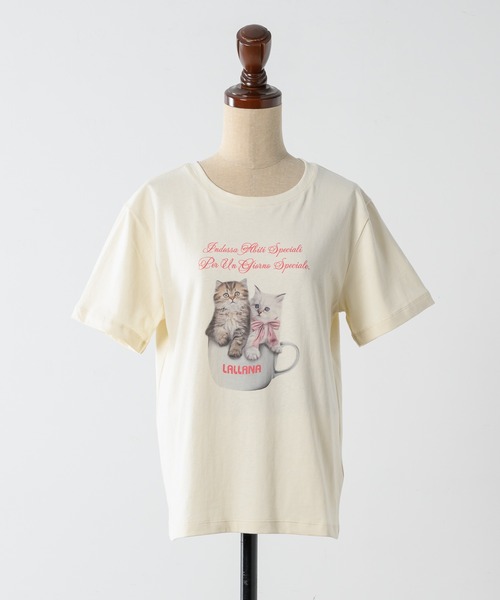 セール】クラシックプリントキャットTシャツ / Classic print