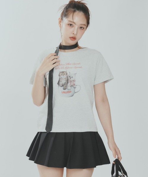 セール】クラシックプリントキャットTシャツ / Classic print