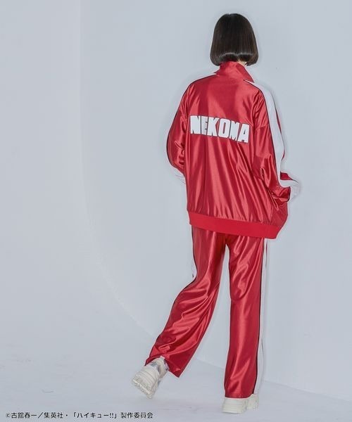 【完売商品】JEANASIS ハイキュー　コラボ　トラックジャージ　音駒高校　L 完売商品】JEANASIS ハイキューコラボトラックジャージ音駒高校L