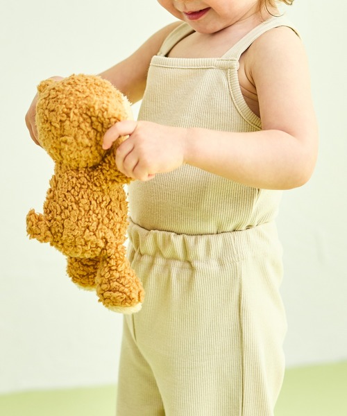 sea and shells by pairmanon（シーアンドシェルズバイペアマノン）の「【sea and shells by pairmanon】メロー リブ ストレッチ ワイドパンツ（その他ベビーウェア・キッズ・アイボリー/グリーン/ブラウン・110/100/90/80）」の7枚目の写真