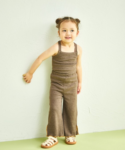 sea and shells by pairmanon（シーアンドシェルズバイペアマノン）の「【sea and shells by pairmanon】メロー リブ ストレッチ ワイドパンツ（その他ベビーウェア・キッズ・アイボリー/グリーン/ブラウン・110/100/90/80）」の18枚目の写真