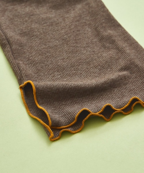 sea and shells by pairmanon（シーアンドシェルズバイペアマノン）の「【sea and shells by pairmanon】メロー リブ ストレッチ ワイドパンツ（その他ベビーウェア・キッズ・アイボリー/グリーン/ブラウン・110/100/90/80）」の19枚目の写真