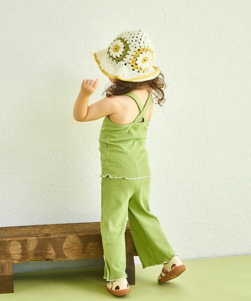 sea and shells by pairmanon（シーアンドシェルズバイペアマノン）の「【sea and shells by pairmanon】メロー リブ ストレッチ ワイドパンツ（その他ベビーウェア・キッズ・アイボリー/グリーン/ブラウン・110/100/90/80）」の22枚目の写真