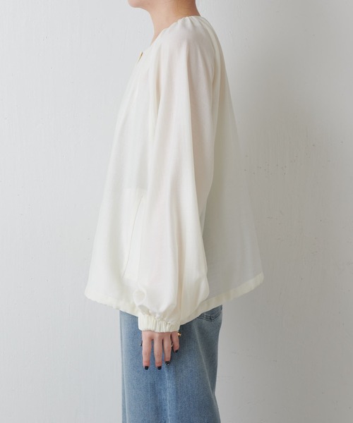 2024SS コラージュガリャルダガランテ　シアーメランジギャザーブルゾン COLLAGE GALLARDAGALANTE（コラージュガリャルダガランテ）の「UV