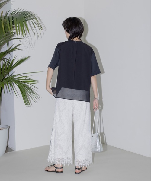 サイドライン クロップドレースパンツ Eimee Law│Eimee Law
