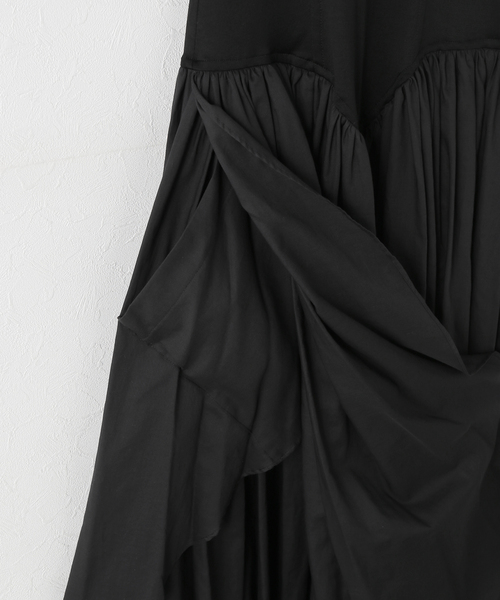 IENA（イエナ）の「BOWTE/バウト SUPIMA CT JERSEY COMBI APLE DRESS ワンピース 251-02-0009（ワンピース・レディース・ブラック・FREE）」の5枚目の写真