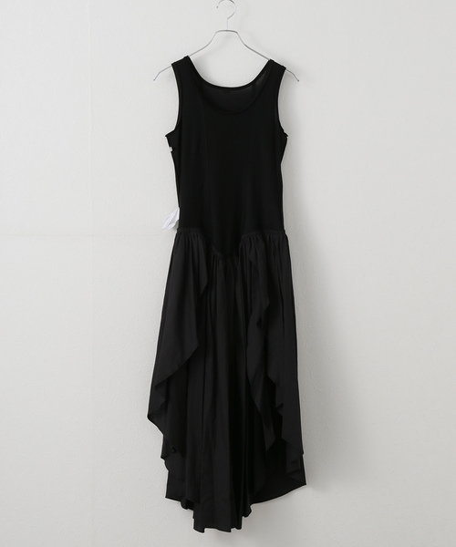 IENA（イエナ）の「BOWTE/バウト SUPIMA CT JERSEY COMBI APLE DRESS ワンピース 251-02-0009（ワンピース・レディース・ブラック・FREE）」の6枚目の写真