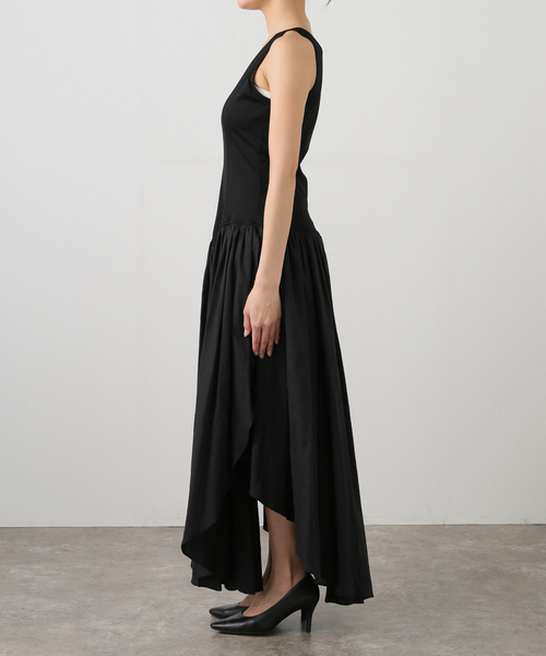 IENA（イエナ）の「BOWTE/バウト SUPIMA CT JERSEY COMBI APLE DRESS ワンピース 251-02-0009（ワンピース・レディース・ブラック・FREE）」の8枚目の写真