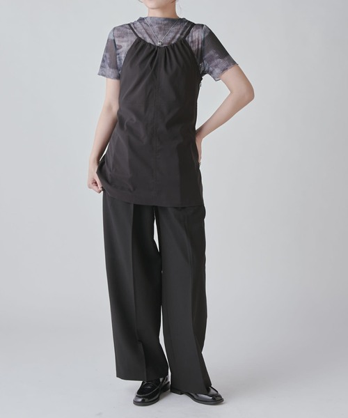 Lui's（ルイス）の「前後2WAYキャミソール（キャミソール・レディース・ブラウン/ピンク/ブラック・FREE）」の4枚目の写真