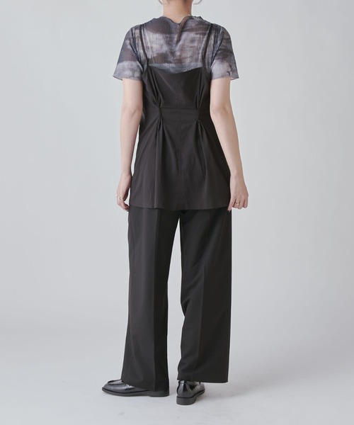 Lui's（ルイス）の「前後2WAYキャミソール（キャミソール・レディース・ブラウン/ピンク/ブラック・FREE）」の6枚目の写真