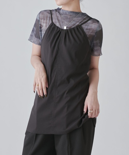 Lui's（ルイス）の「前後2WAYキャミソール（キャミソール・レディース・ブラウン/ピンク/ブラック・FREE）」の10枚目の写真