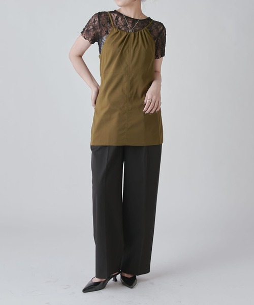 Lui's（ルイス）の「前後2WAYキャミソール（キャミソール・レディース・ブラウン/ピンク/ブラック・FREE）」の12枚目の写真