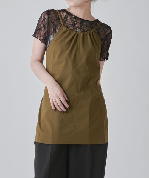 Lui's（ルイス）の「前後2WAYキャミソール（キャミソール・レディース・ブラウン/ピンク/ブラック・FREE）」の15枚目の写真