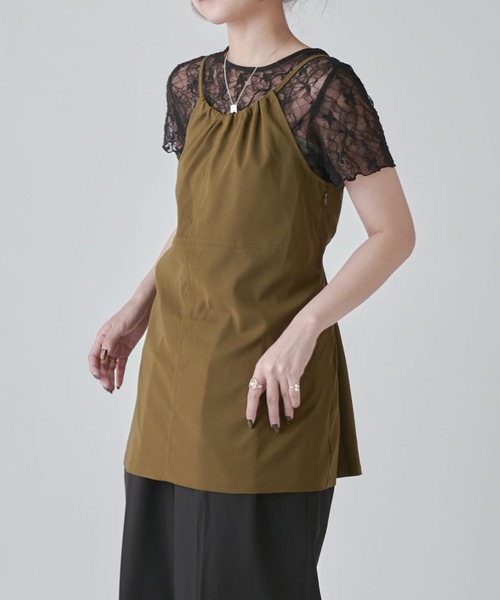 Lui's（ルイス）の「前後2WAYキャミソール（キャミソール・レディース・ブラウン/ピンク/ブラック・FREE）」の16枚目の写真