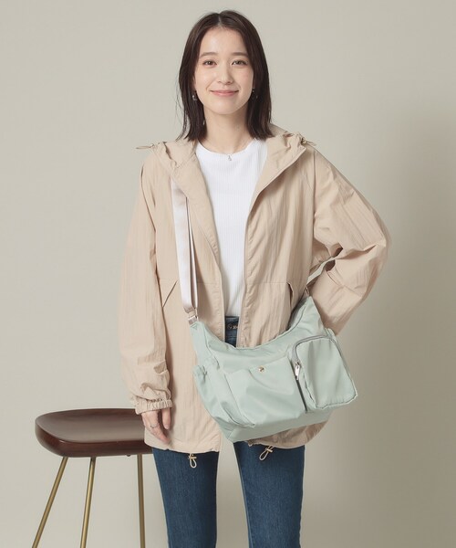 ITS'DEMO（イッツデモ）の「◆【旅行に】ツイル8ポケットショルダー（ショルダーバッグ・レディース・ブラック/グリーン系/ダークグレー・00）」の16枚目の写真