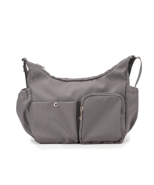 ITS'DEMO（イッツデモ）の「◆【旅行に】ツイル8ポケットショルダー（ショルダーバッグ・レディース・ブラック/グリーン系/ダークグレー・00）」の19枚目の写真