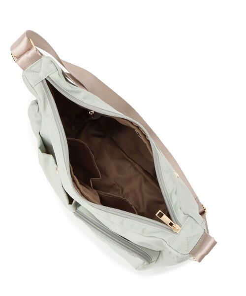 ITS'DEMO（イッツデモ）の「◆【旅行に】ツイル8ポケットショルダー（ショルダーバッグ・レディース・ブラック/グリーン系/ダークグレー・00）」の4枚目の写真