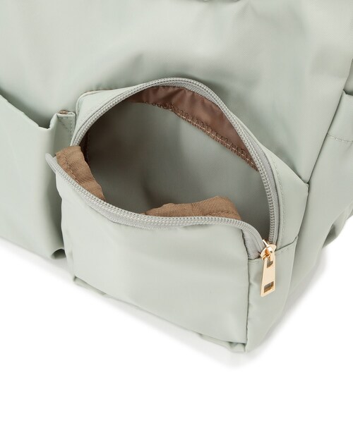 ITS'DEMO（イッツデモ）の「◆【旅行に】ツイル8ポケットショルダー（ショルダーバッグ・レディース・ブラック/グリーン系/ダークグレー・00）」の7枚目の写真