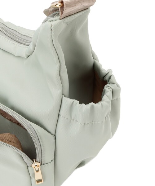 ITS'DEMO（イッツデモ）の「◆【旅行に】ツイル8ポケットショルダー（ショルダーバッグ・レディース・ブラック/グリーン系/ダークグレー・00）」の8枚目の写真