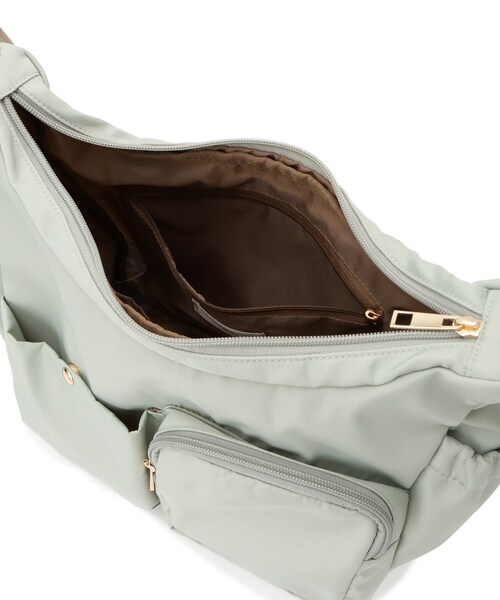 ITS'DEMO（イッツデモ）の「◆【旅行に】ツイル8ポケットショルダー（ショルダーバッグ・レディース・ブラック/グリーン系/ダークグレー・00）」の10枚目の写真