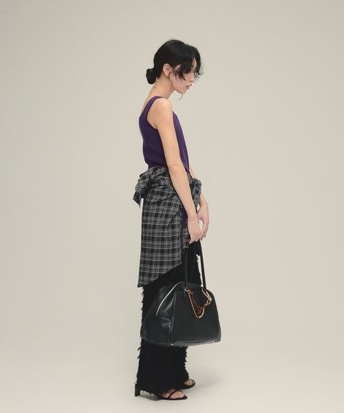 eL（エル）の「【eL】12G Fit Mini One-piece/452003（ワンピース・レディース・パープル/ブラック・FREE）」の12枚目の写真